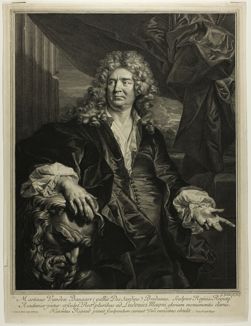 A work made of engraving and etching on cream wove paper.