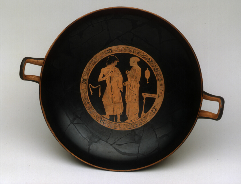A work made of terracotta, red-figure.