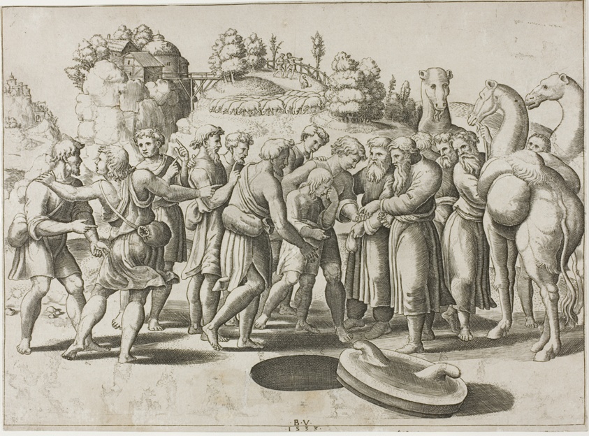 A work made of engraving, printed in black, on paper.