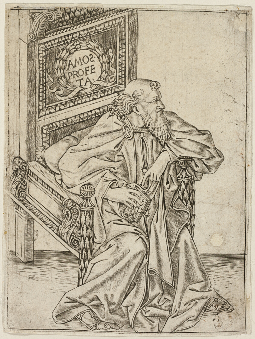 A work made of engraving in gray-black on paper.