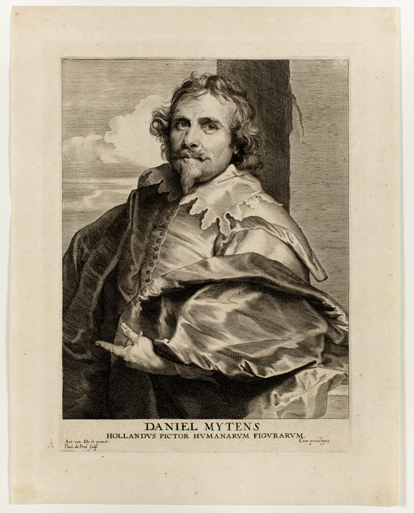 A work made of engraving in black on cream laid paper.
