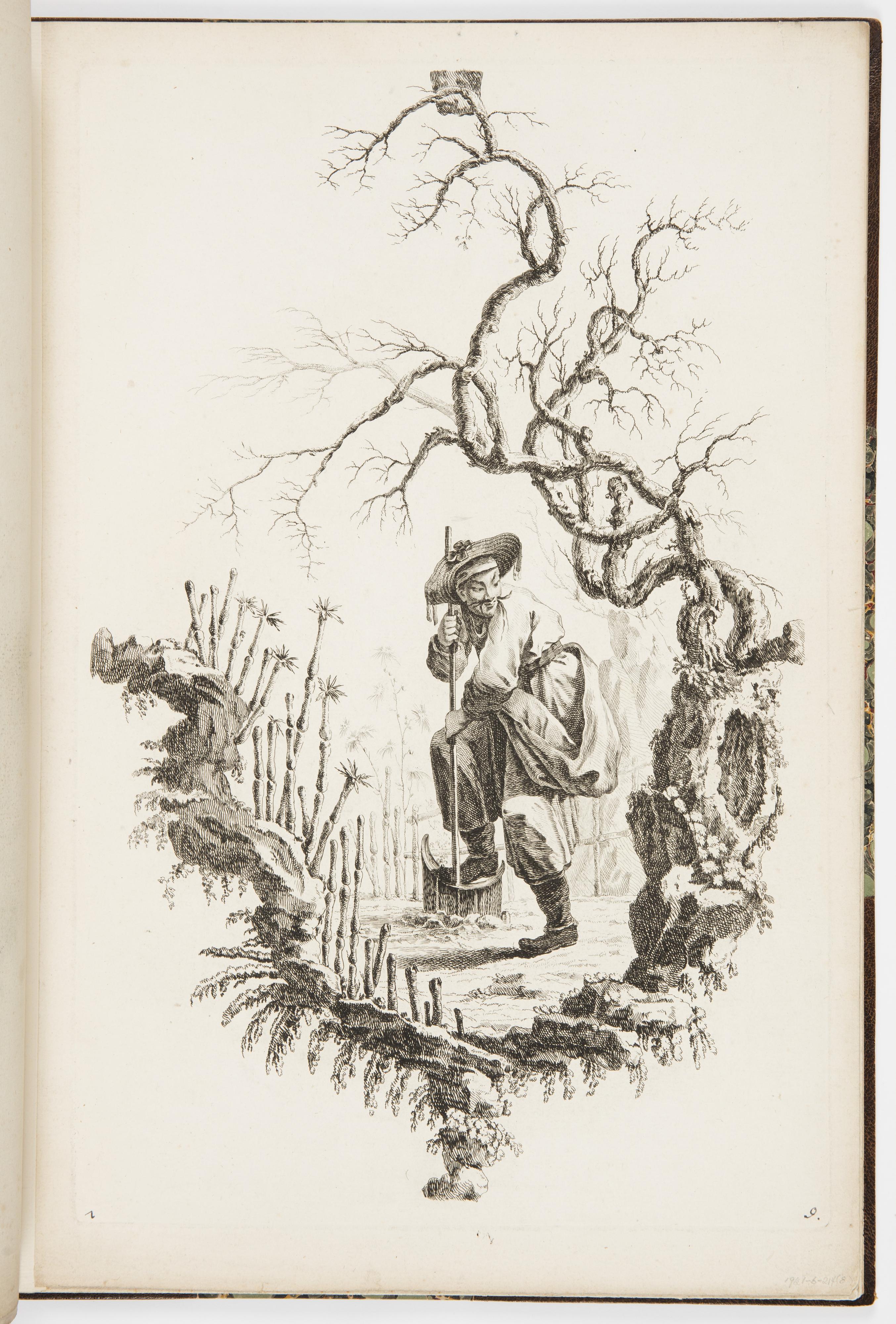 MAN IN A WINTER LANDSCAPE