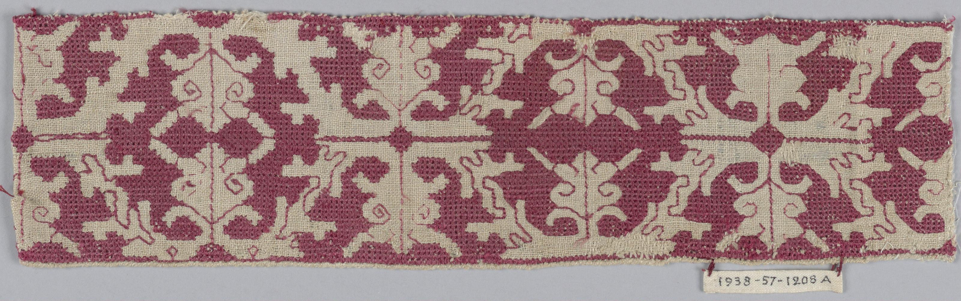 Band — Band. Medium: silk, linen Technique: embroidered.