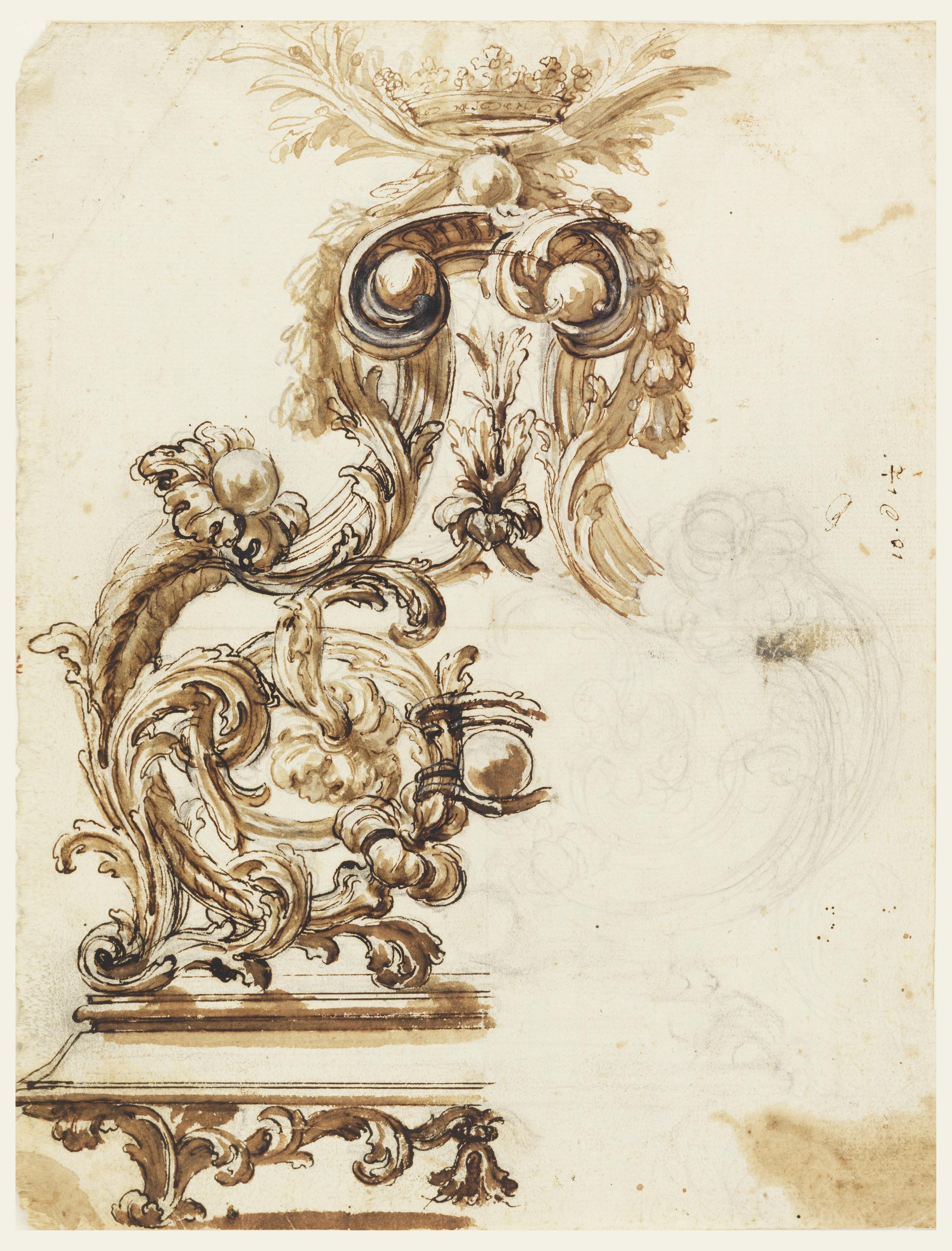 DESIGN FOR A GILT BRONZE ORNAMENT