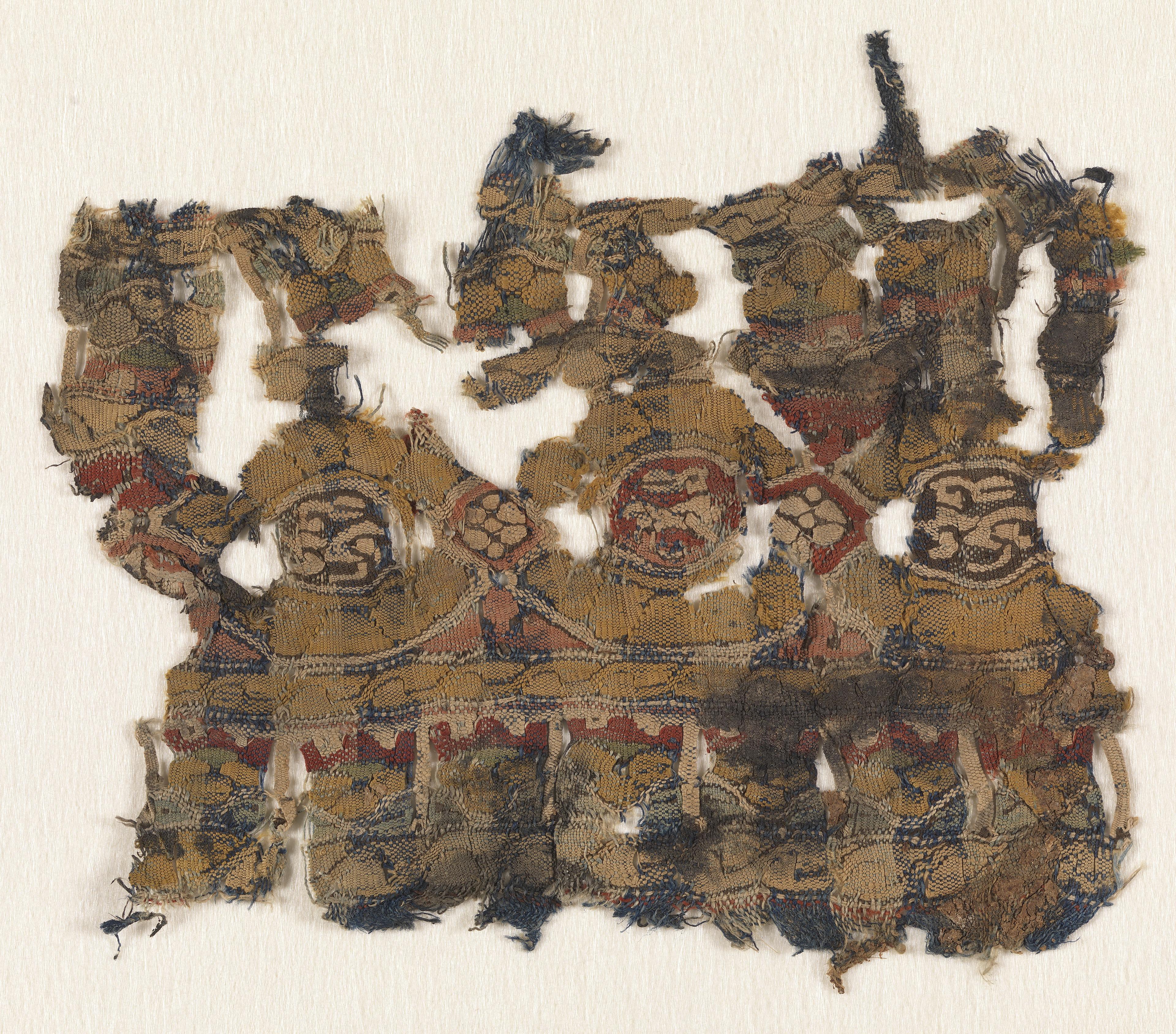 Band fragment — Band fragment. Medium: linen, silk Technique: tapestry weave.