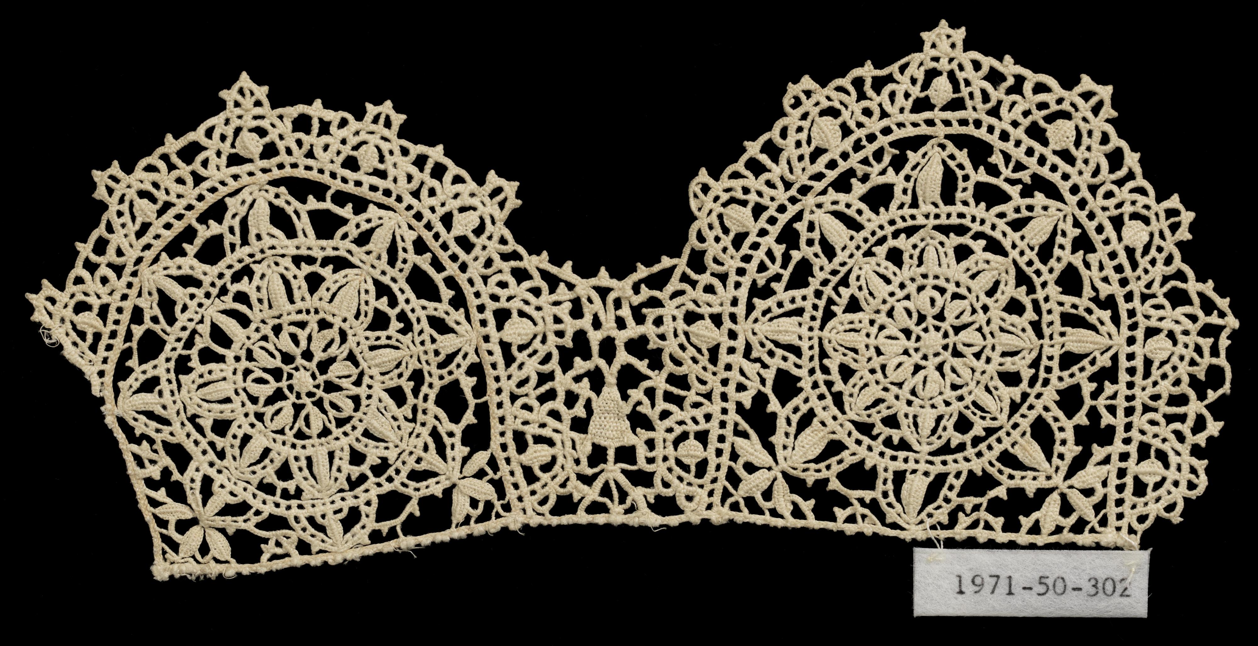 Fragment — Fragment. Medium: natural linen Technique: needle lace, reticella style.