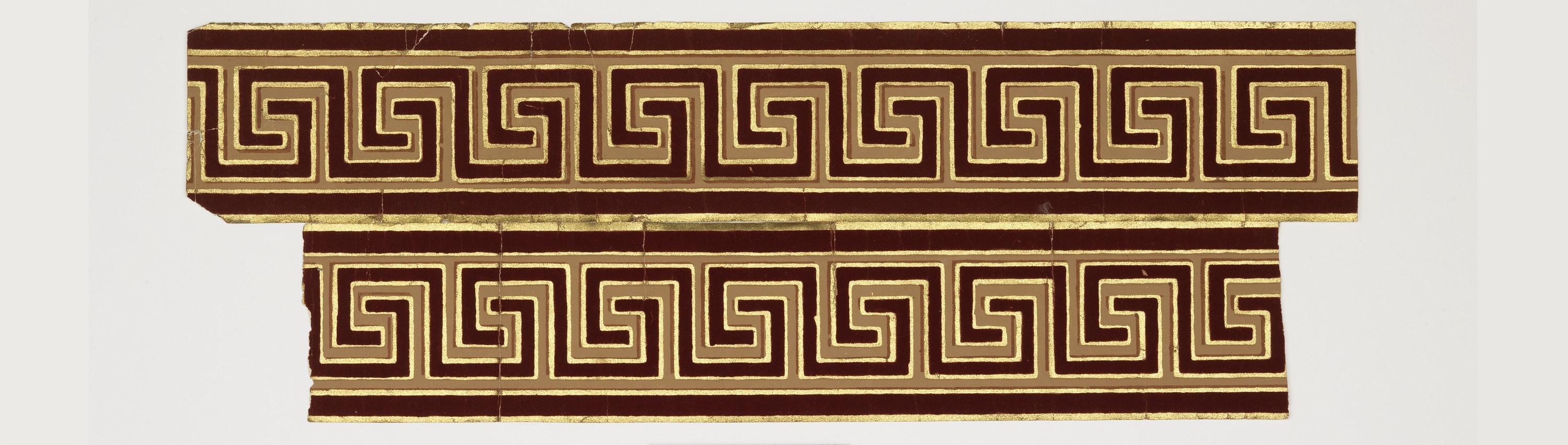 Border — Border. Block-printed and flocked paper.