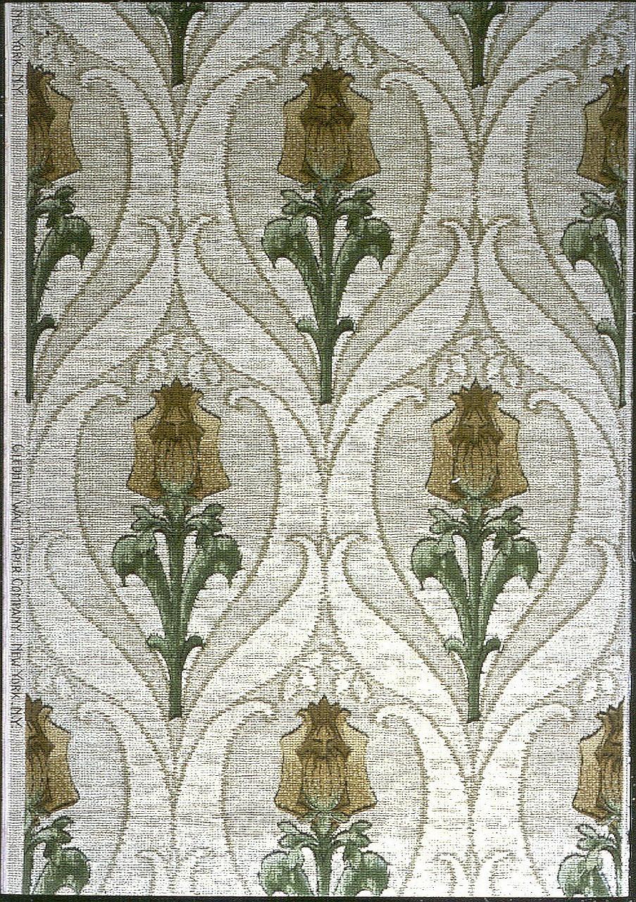 Sidewall - sample — Sidewall - sample by Gledhill Wall Paper Co., New York, New York, founded 1900. Machine-printed.