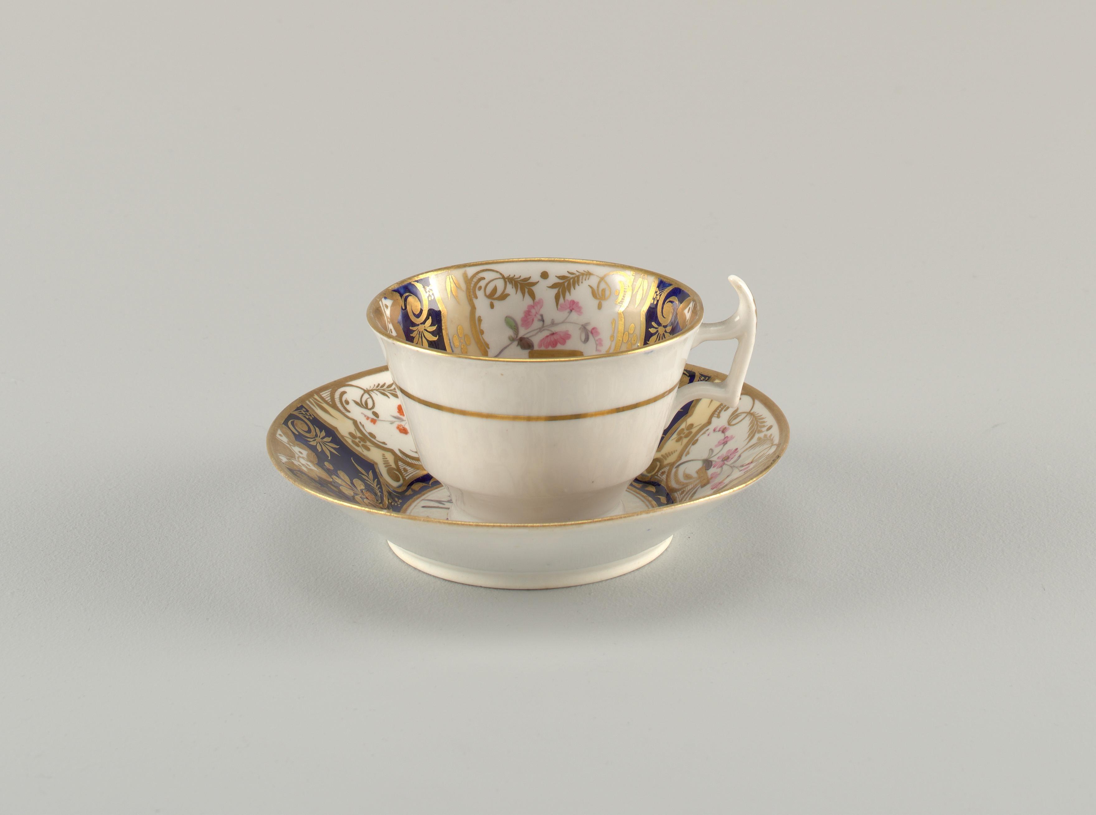 1992-5-46/57: TEA SERVICE; 1992-5-51-a,b: CUP AND SAUCER, FROM A TEA SERVICE