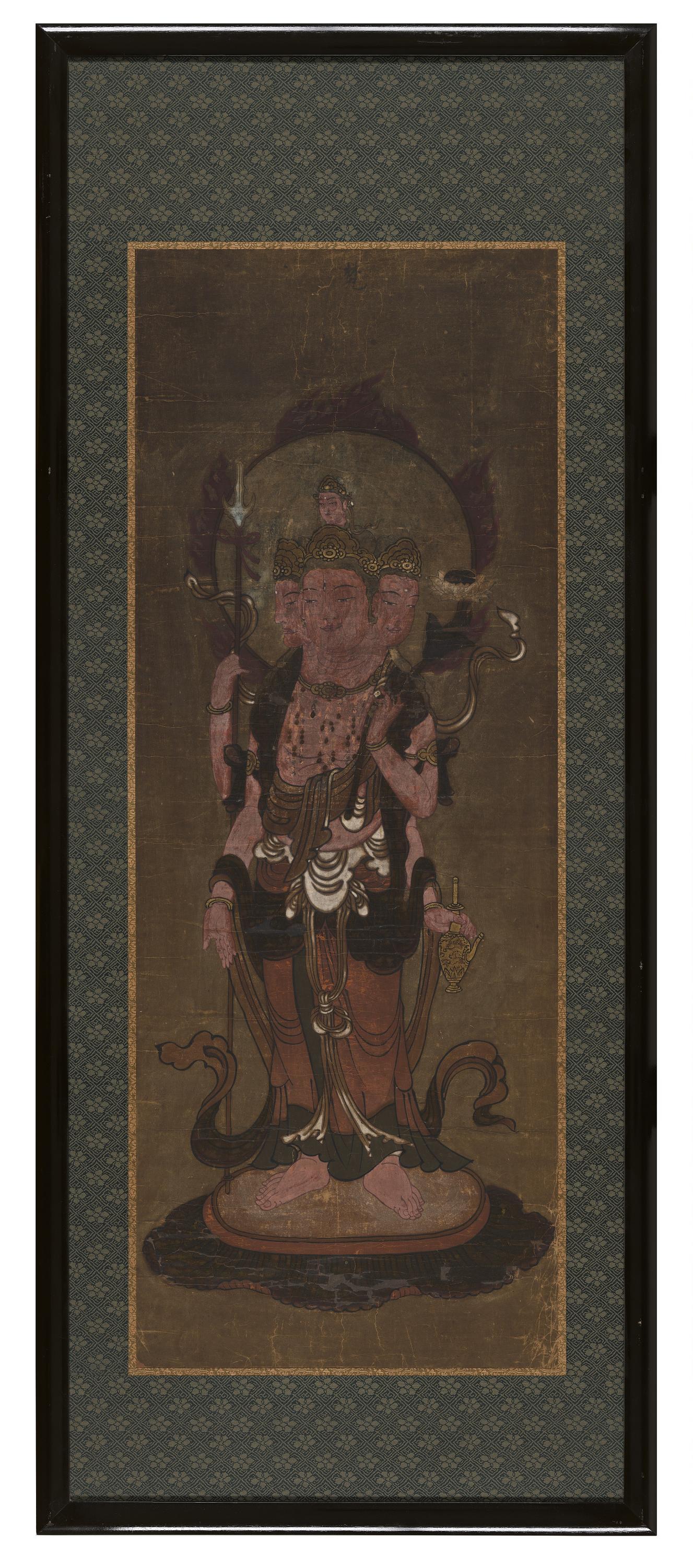 Hanging scroll (mounted on panel)