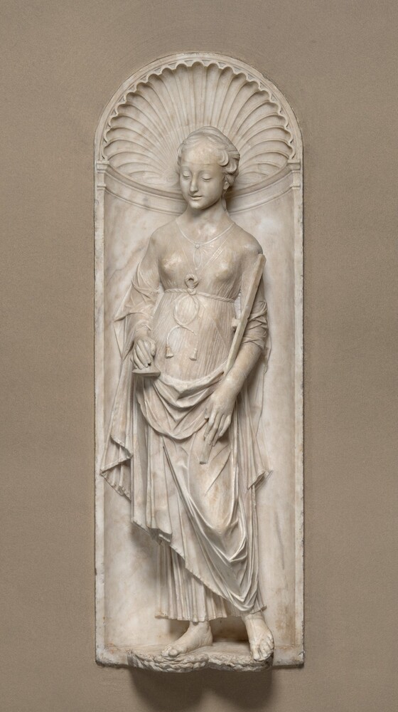 Faith — Sculpture by Mino da Fiesole. marble.