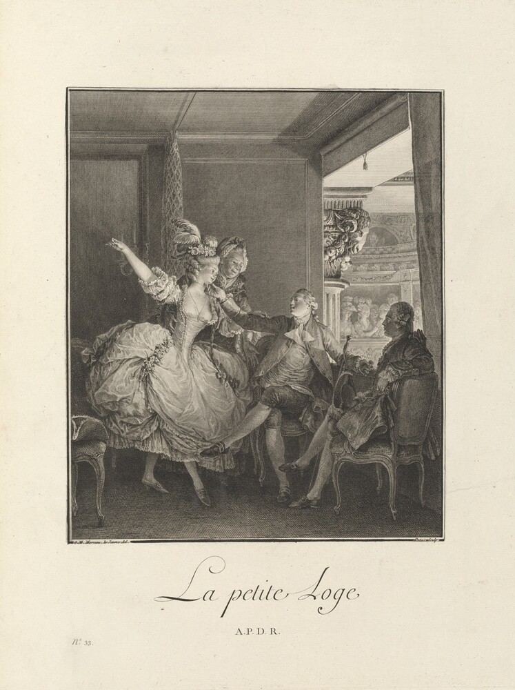 Troisième suite d'estampes pour servir à l'histoire des modes et du costume en France, dans le dix-huitième siècle. Année 1783 (Volume III) — Volume by Various Artists after Jean-Michel Moreau. bound volume 23 etchings and engravings (includes trial proofs) with letterpress title page, introduction, and explanatory text.