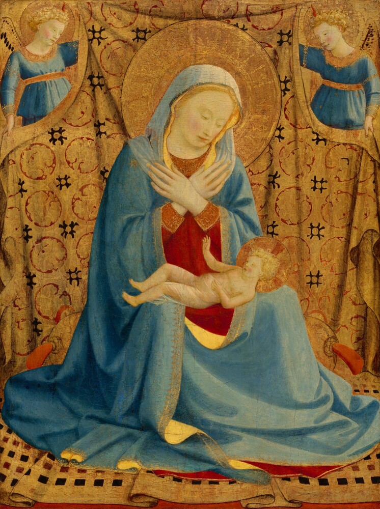 The Madonna of Humility — Painting by Fra Angelico. tempera on panel.